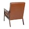 Flash Furniture Cognac LeatherSoft Arm Chair with Wood Frame IS-IT673317-BR-GG - alternate 9